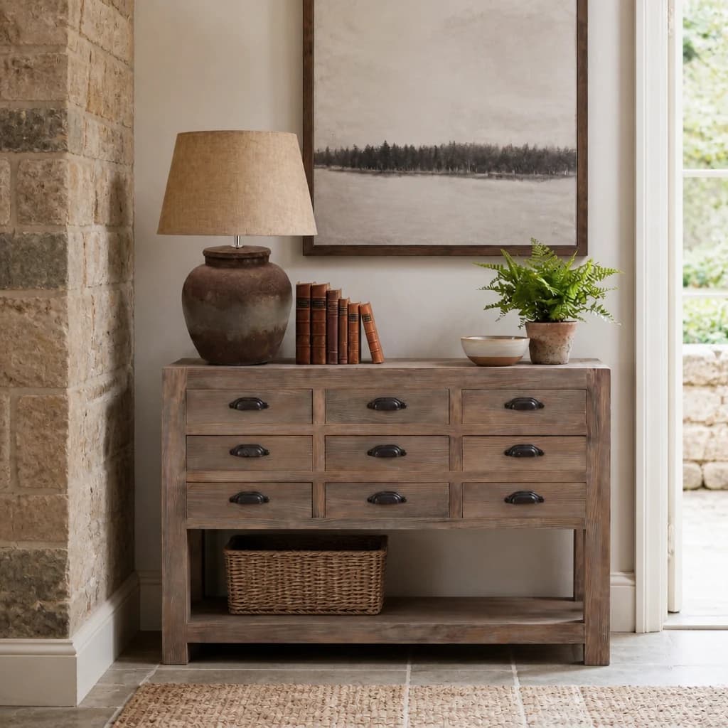 Castello Aged Stone Ceramic Table Lamp - Table lamps, photo 1 of 4