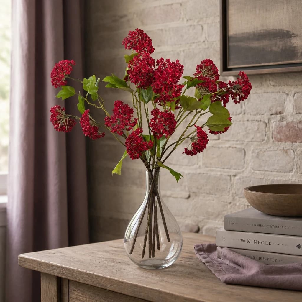 Red Autumnal Viburnum — Pack of 5 - Artificial plants & flowers, photo 1 of 5