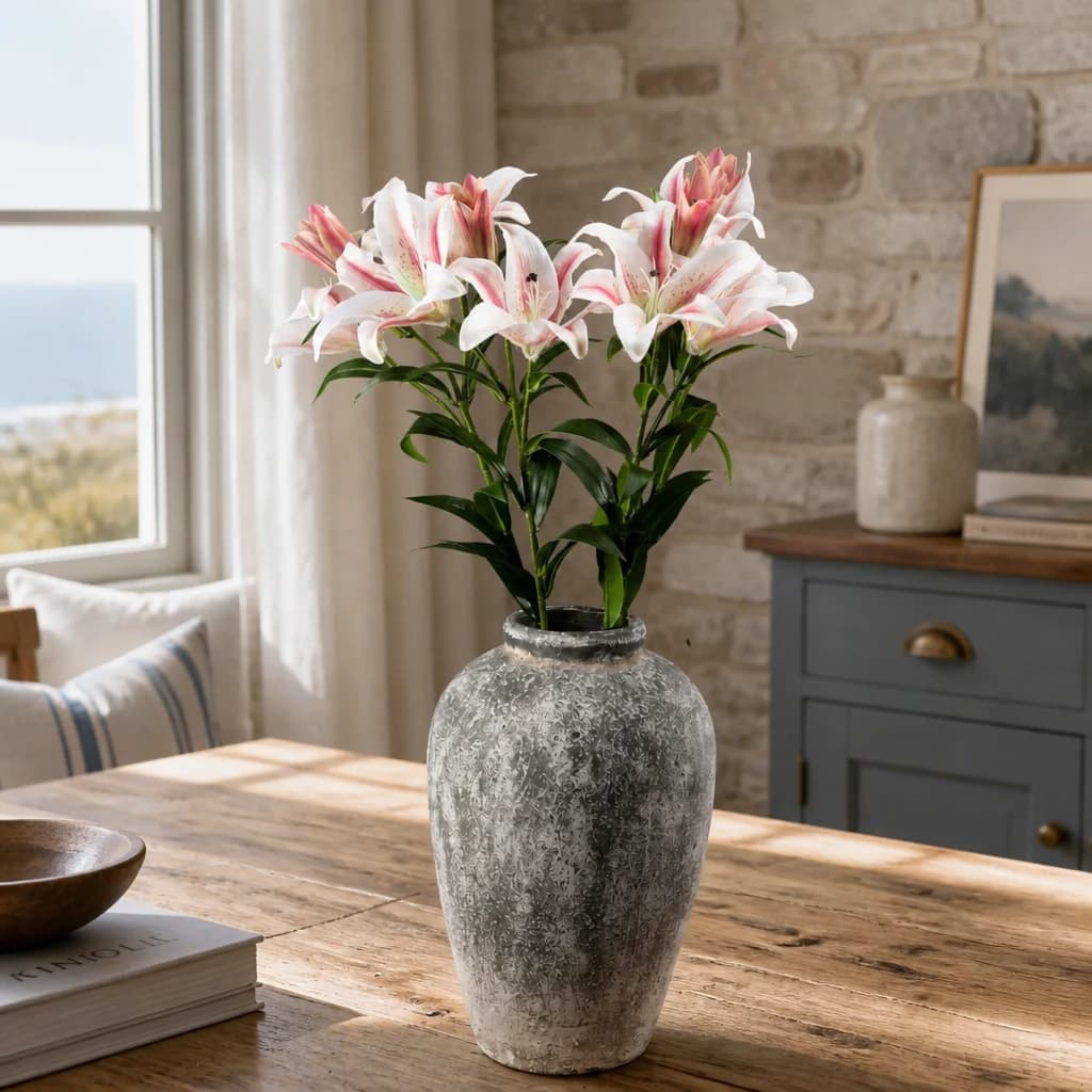 Stargazer Lily — Pack of 3 - Artificial plants & flowers, photo 1 of 5