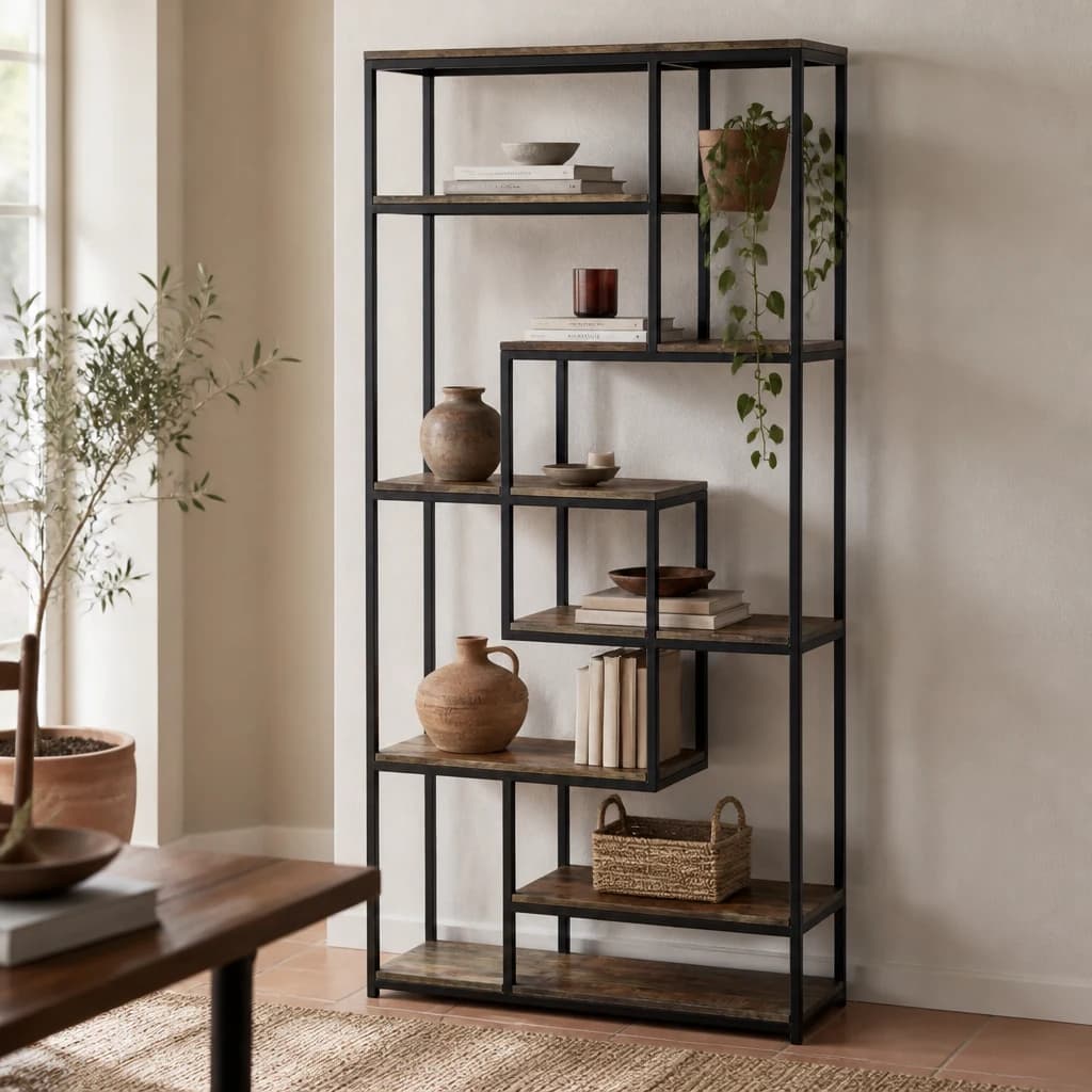 Multi Shelf Industrial Shelf Unit - Decorative, photo 1 of 4