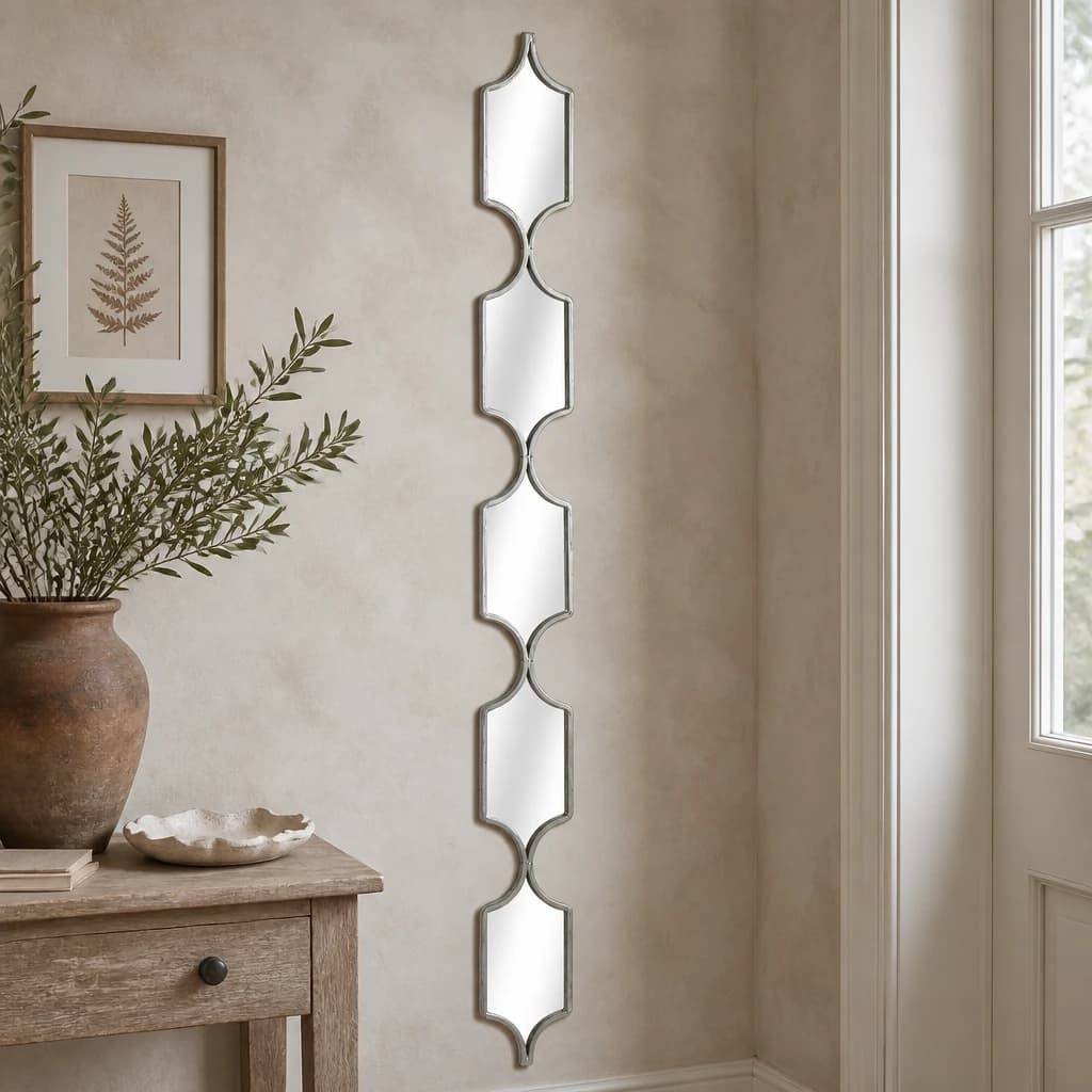 Square Decorative Hanging Collage Mirror In Silver - Mirrors, photo 1 of 2