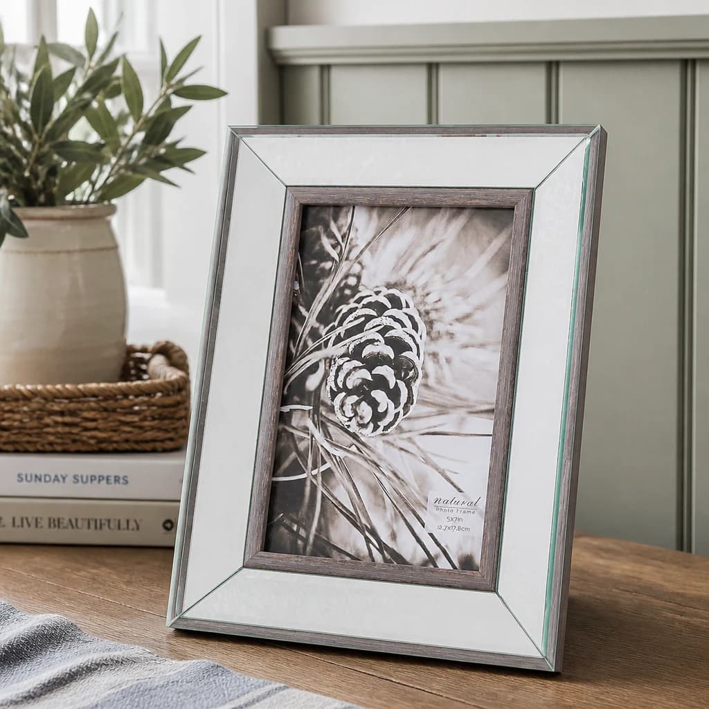 Tristan Mirror And Wood 5X7 Frame