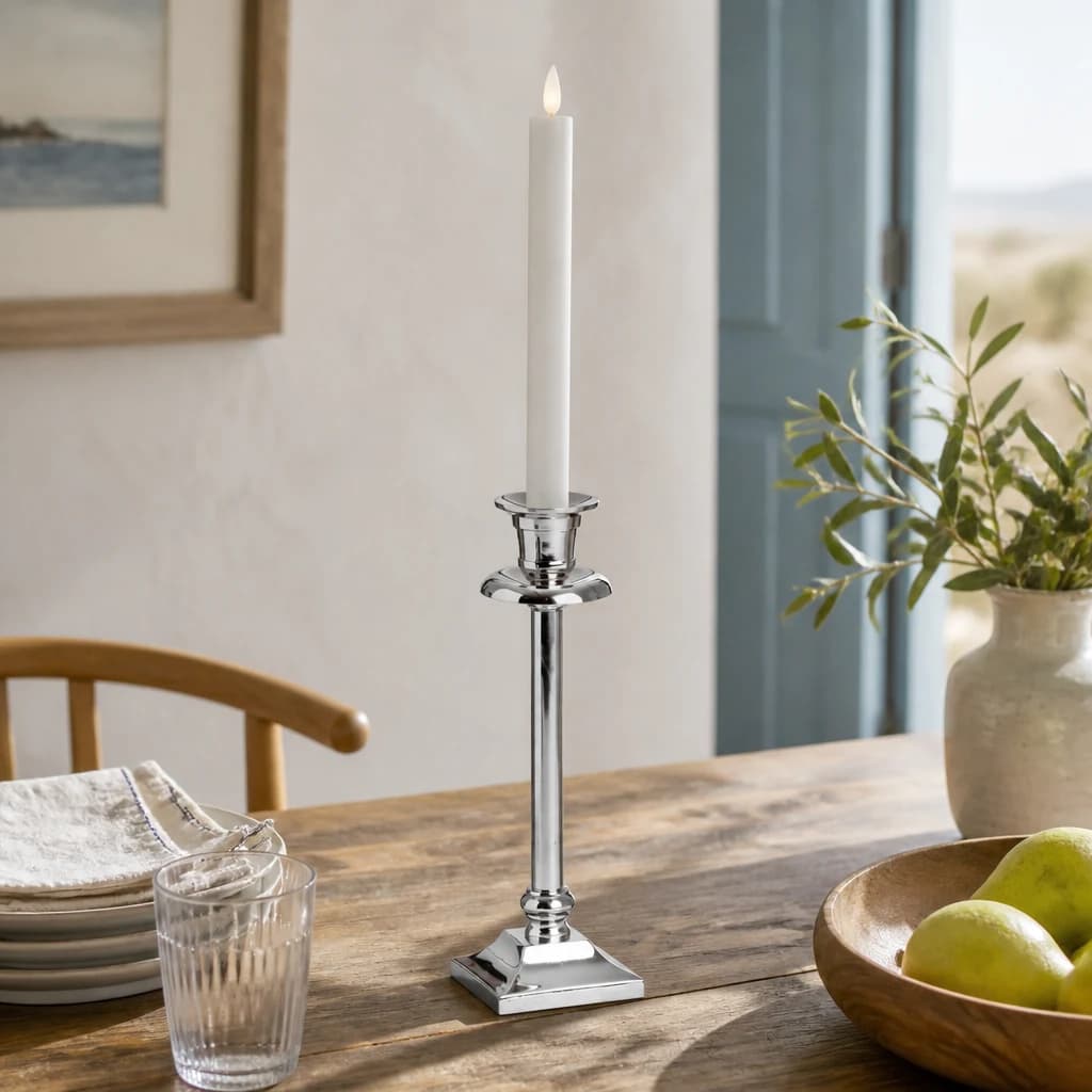 Luxe Collection Natural Glow S/ 2 White LED Dinner Candles - Candles, photo 2 of 5