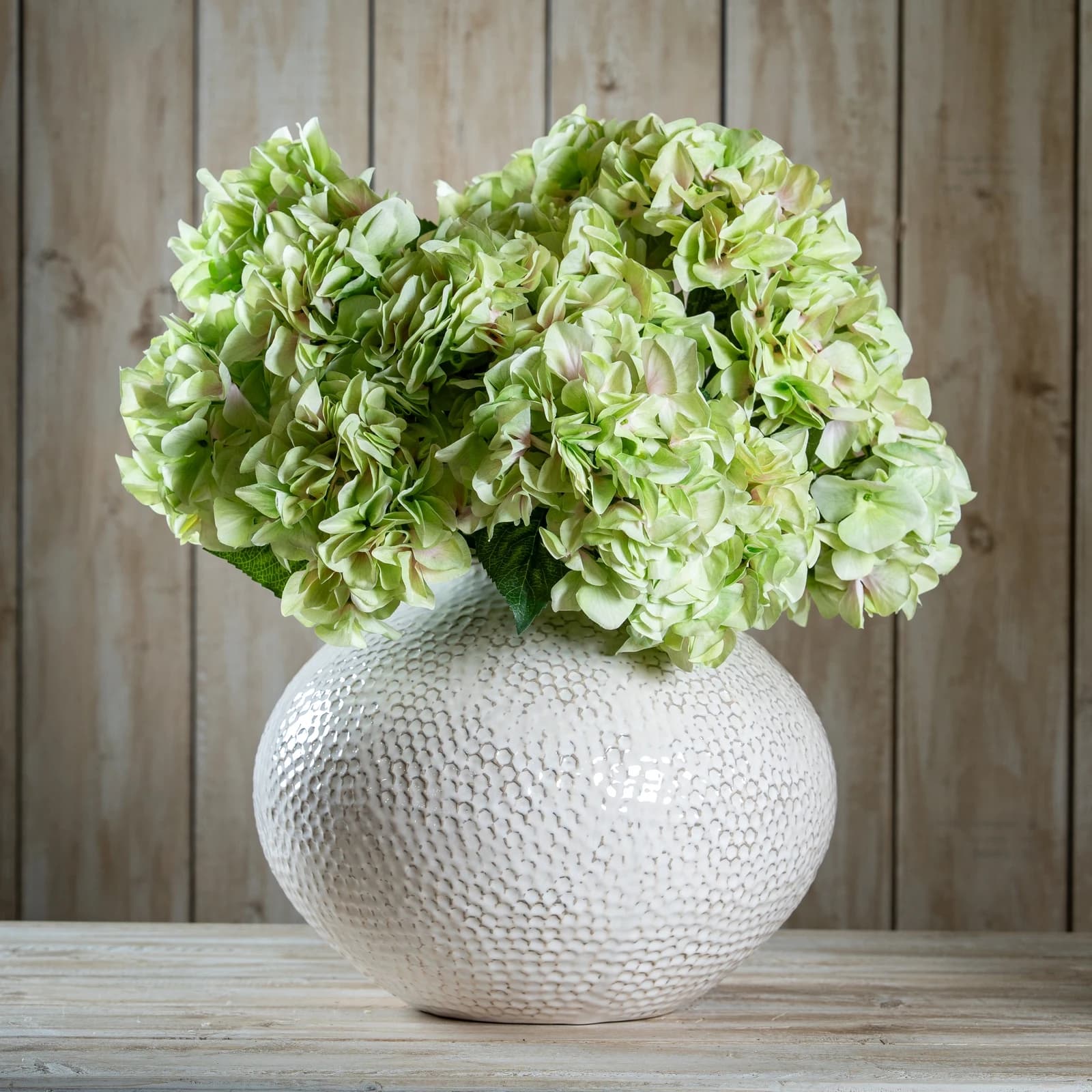 Shabby Green Hydrangea Bouquet — Pack of 3 - Artificial plants & flowers, photo 2 of 4