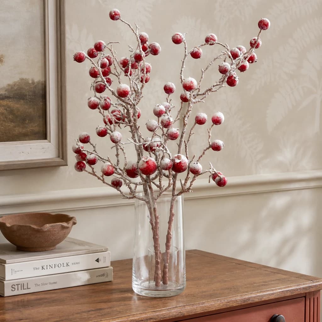 Large Red Festive Berry — Pack of 5 - Artificial plants & flowers, photo 1 of 4