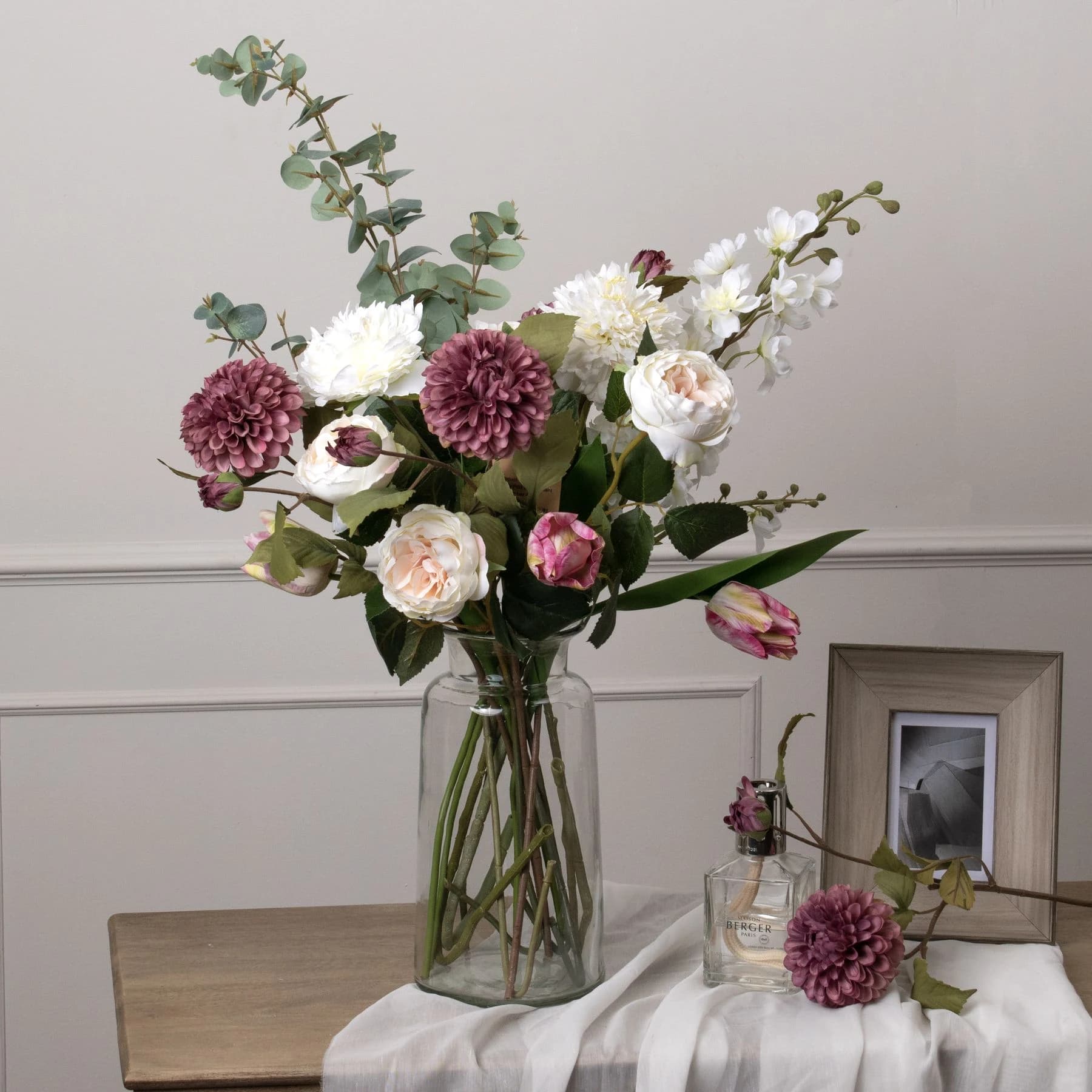 Large Cineraria Eucalyptus Spray — Pack of 3 - Artificial plants & flowers, photo 3 of 4