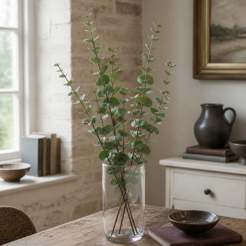 Large Cineraria Eucalyptus Spray — Pack of 3 - Artificial plants & flowers, photo 1 of 4
