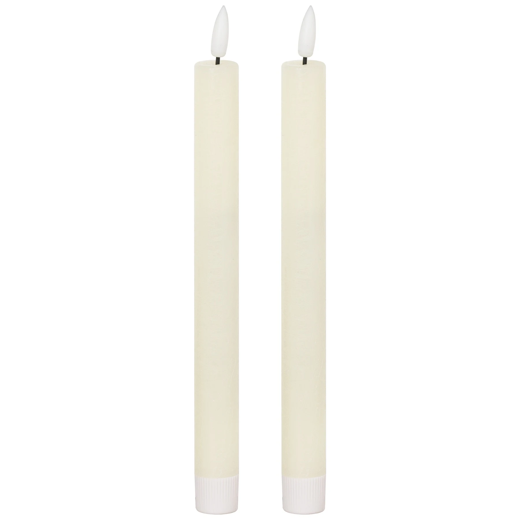Luxe Collection Natural Glow S/ 2 Ivory LED Dinner Candles - Candles, photo 2 of 4