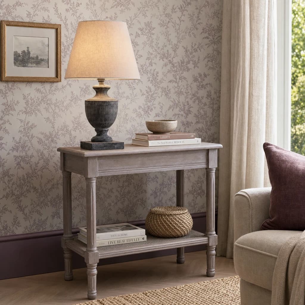 Incia Urn Wooden Table Lamp - Vases, photo 1 of 6