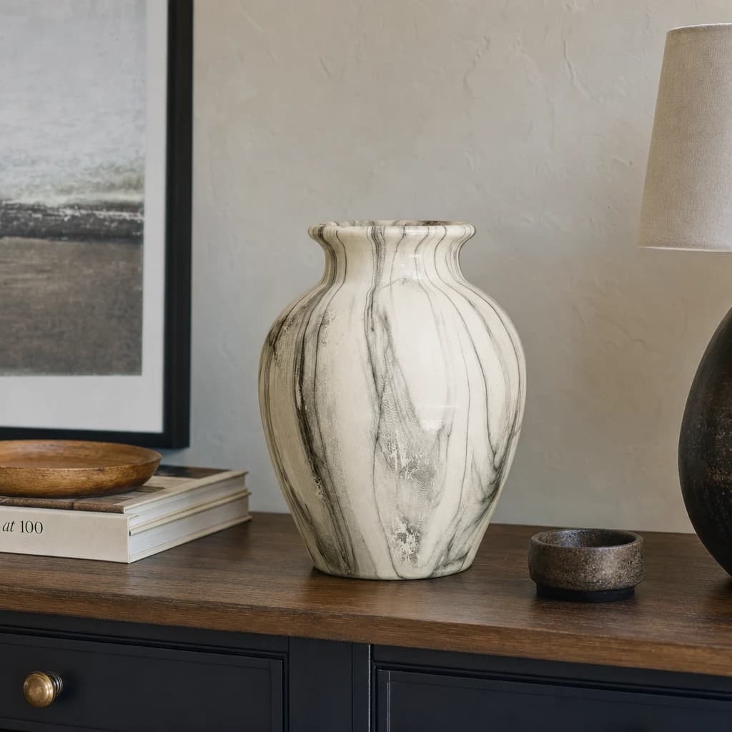 Marble Effect Chours Vase - Vases, photo 1 of 5
