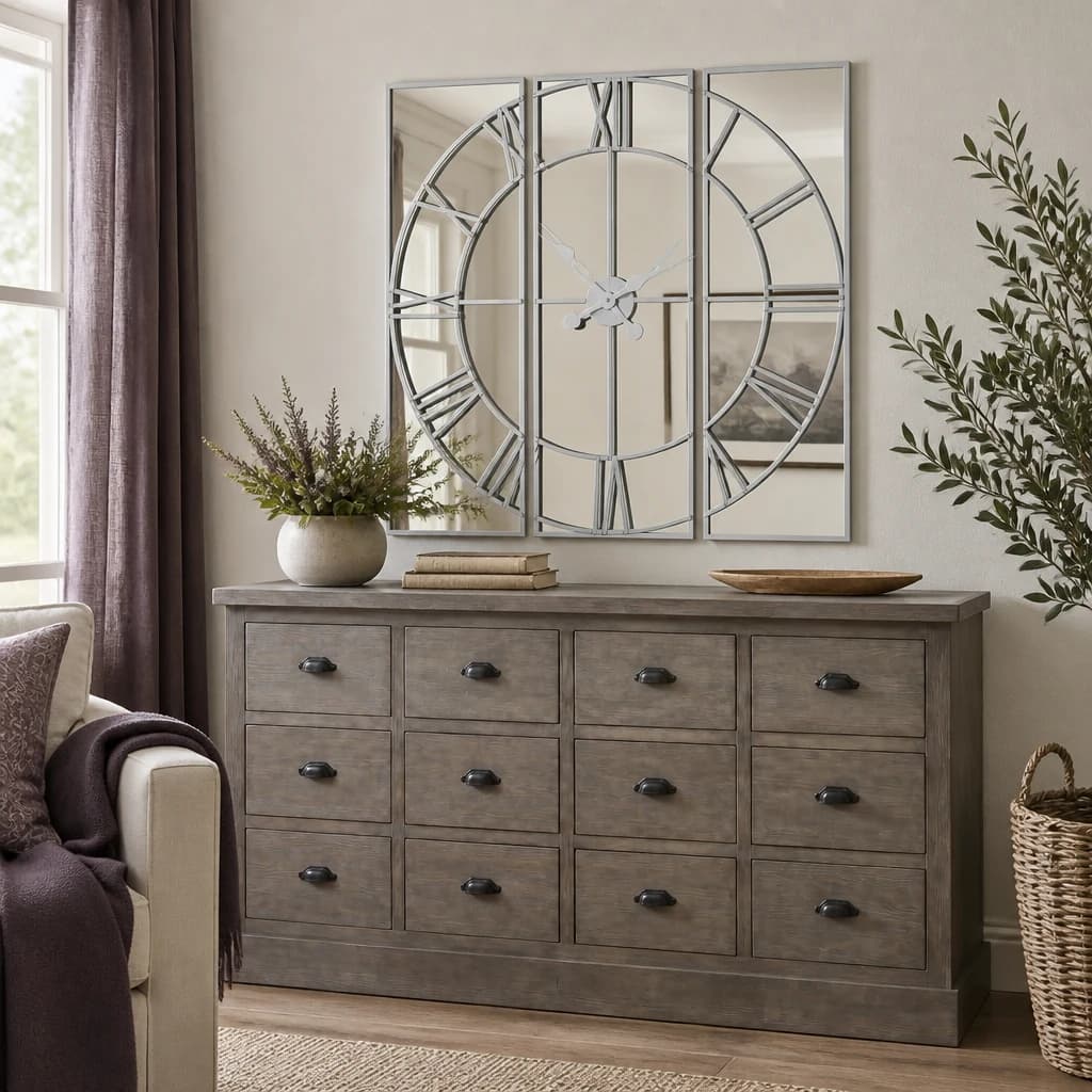 Celina Mirrored Wall Clock