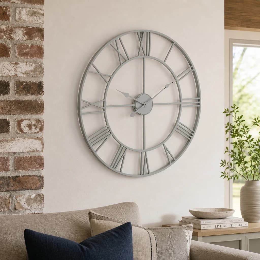 Grey Skeleton Wall Clock - Clocks, photo 1 of 2