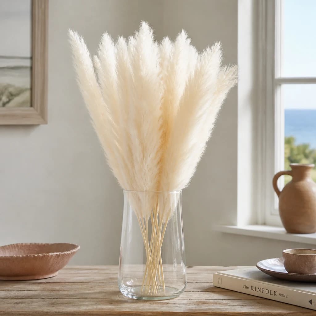 Mini White Pampas Grass Bunch Of 15 — Pack of 5 - Artificial plants & flowers, photo 1 of 3