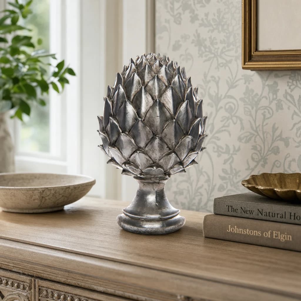 Large Silver Pinecone Finial - Vases, photo 1 of 3