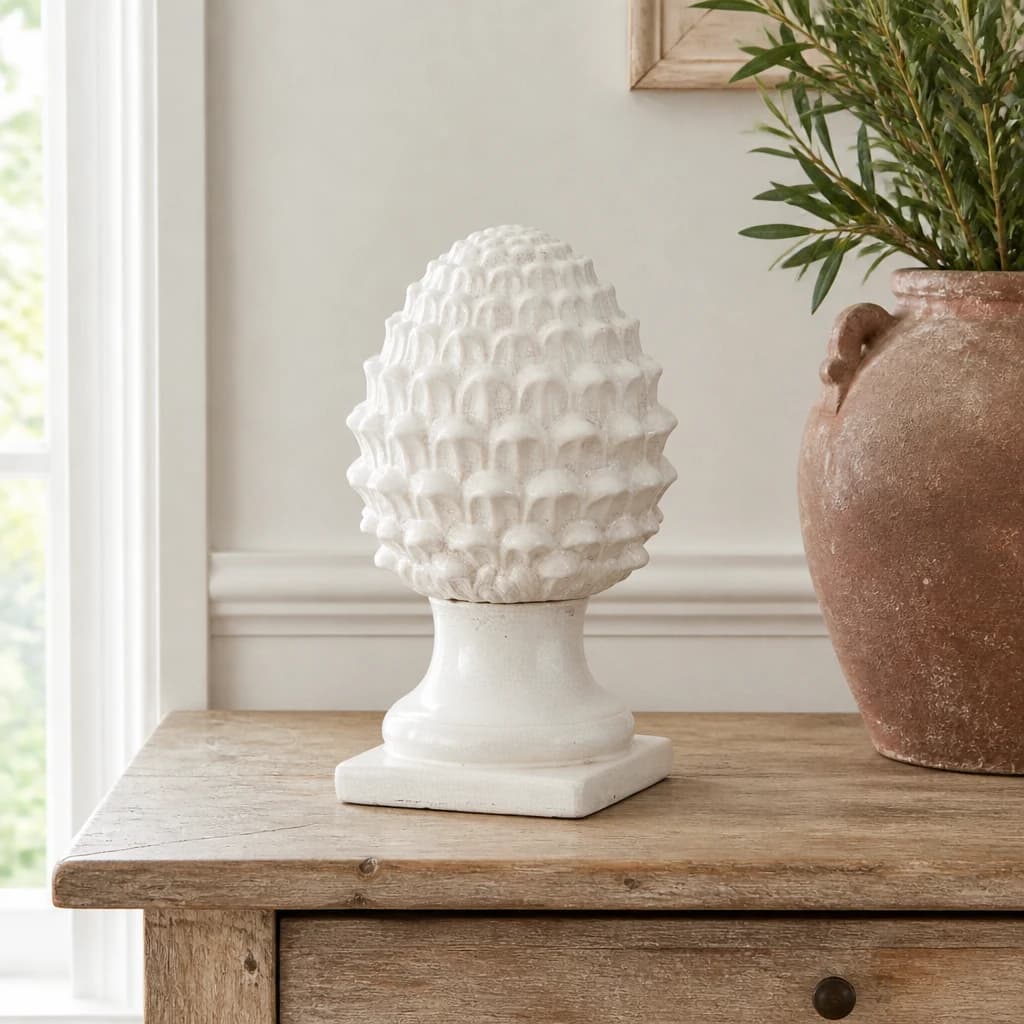 Garda White Decorative Acorn - Decorative, photo 1 of 4