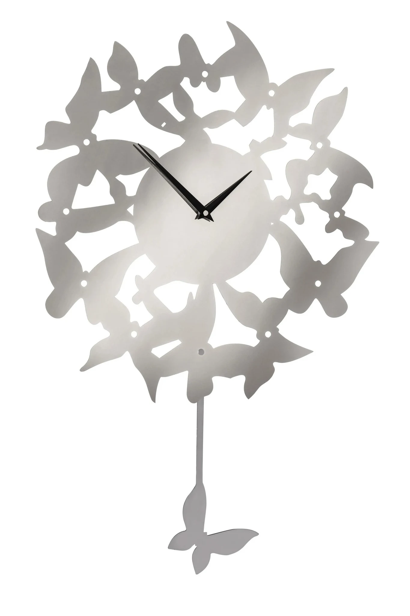 Kiki Butterflies Stainless Steel Wall Clock - Decorative, photo 2 of 2