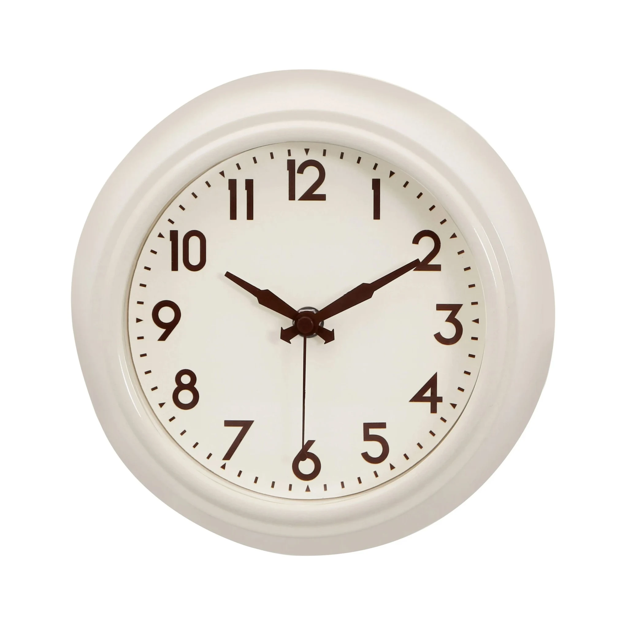 Maddox Cream Metal White Face Wall Clock - Decorative, photo 2 of 2