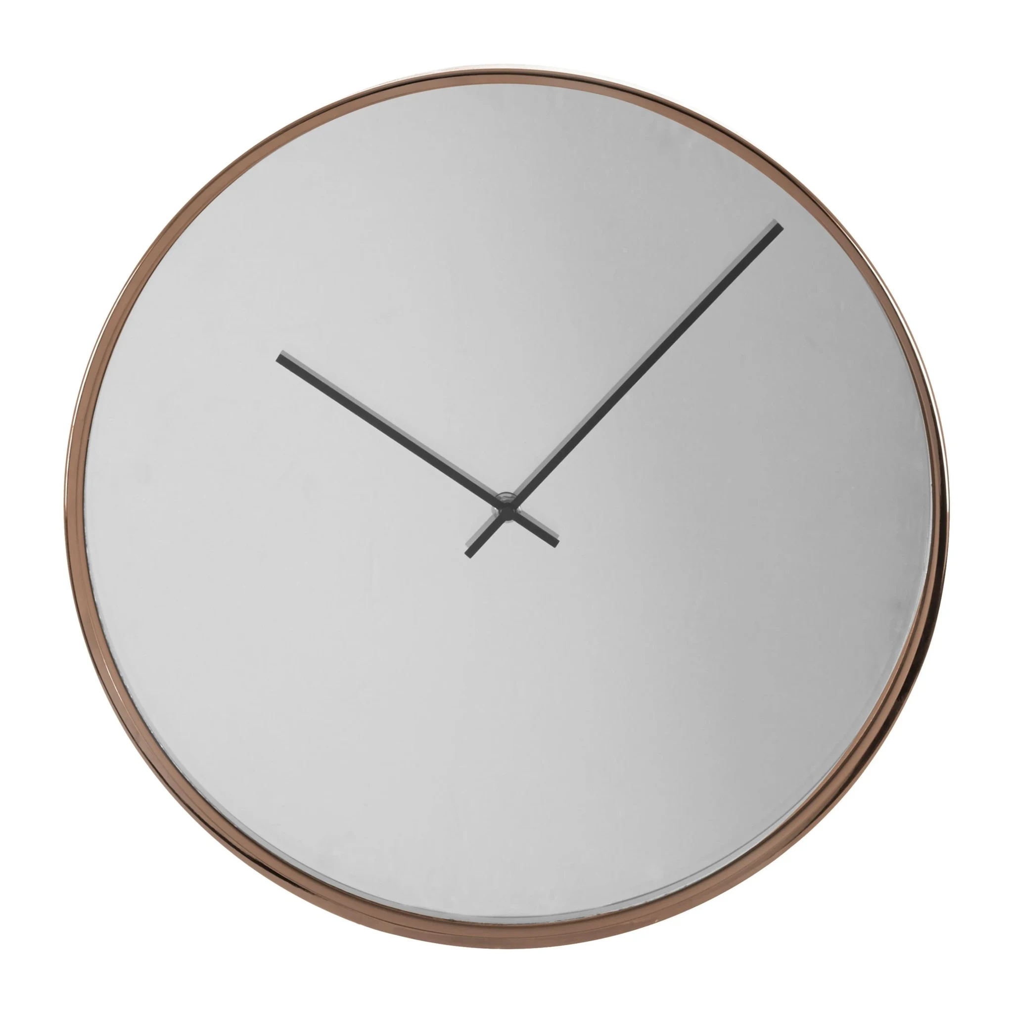 Baillie 40cm Dia Rose Gold and Mirror Wall Clock - Decorative, photo 2 of 2