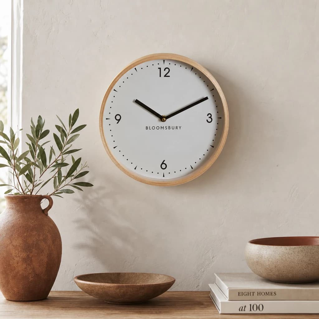 Vitus Small White Wall Clock - Decorative, photo 1 of 5