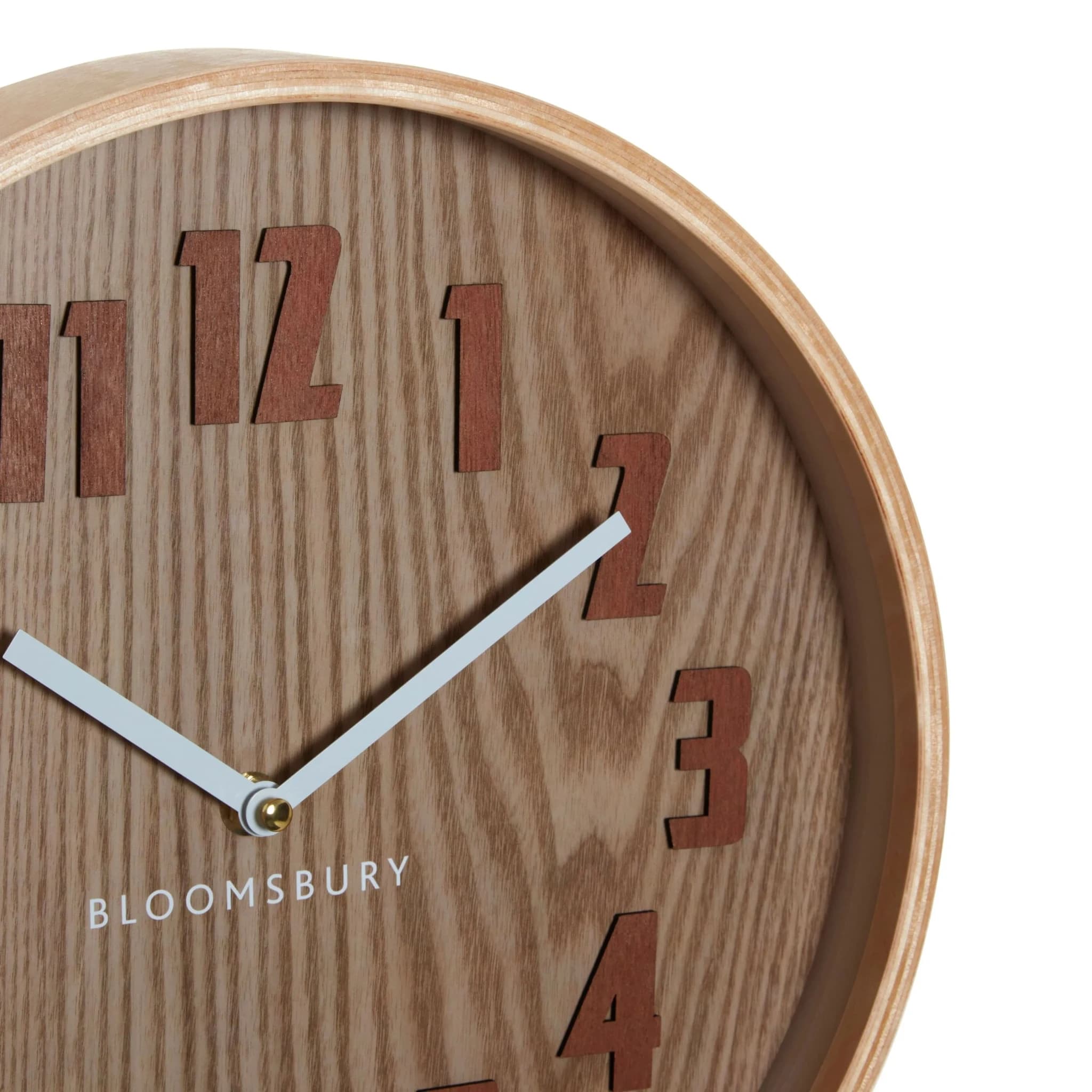 Vitus 30cm Dia Brown Grain Small Wall Clock - Decorative, photo 3 of 3
