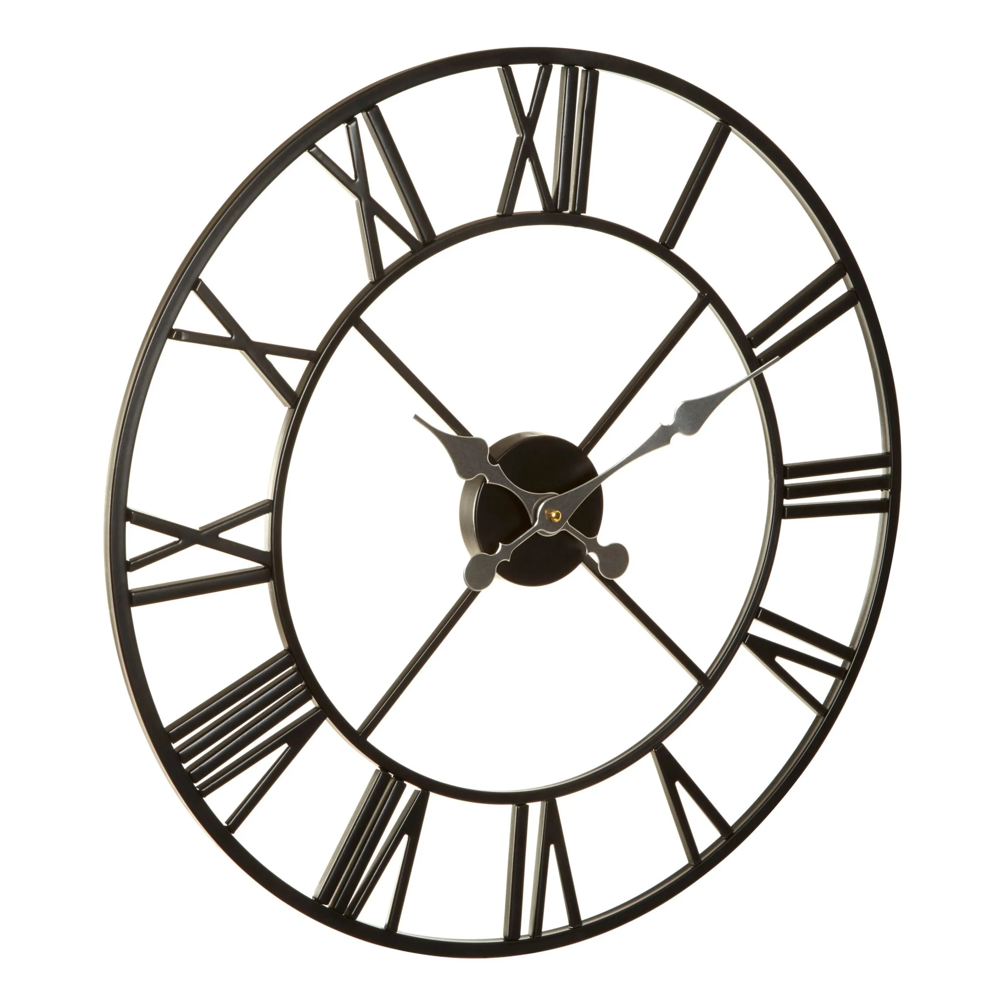 Vitus 56cm Dia Black Metal Wall Clock - Decorative, photo 2 of 3
