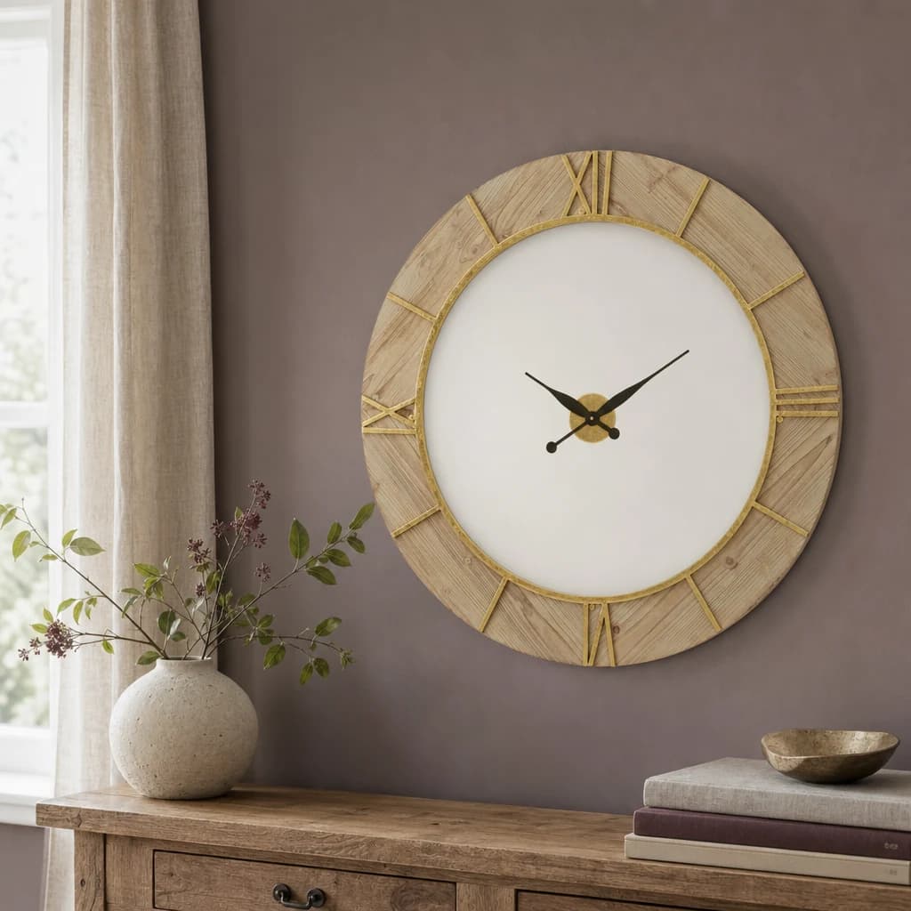 Yaxi 98cm Dia Wall Clock with White Face - Decorative, photo 1 of 4