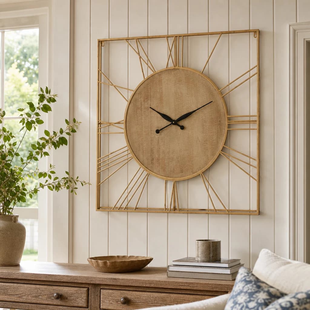 Yaxi 91cm Dia Wall Clock - Decorative, photo 1 of 5