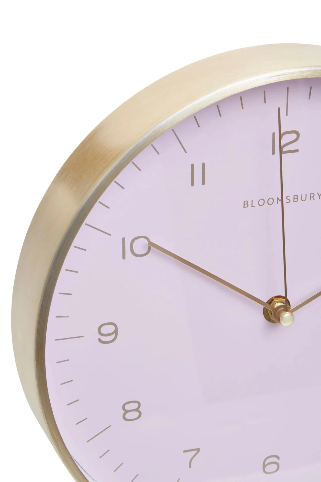 Elko 25cm Dia Gold and Pink Finish Wall Clock - Decorative, photo 8 of 8