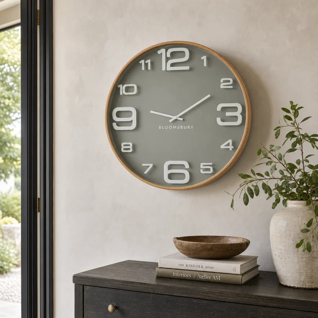 Vitus 60cm Dia Large Wall Clock - Decorative, photo 1 of 6