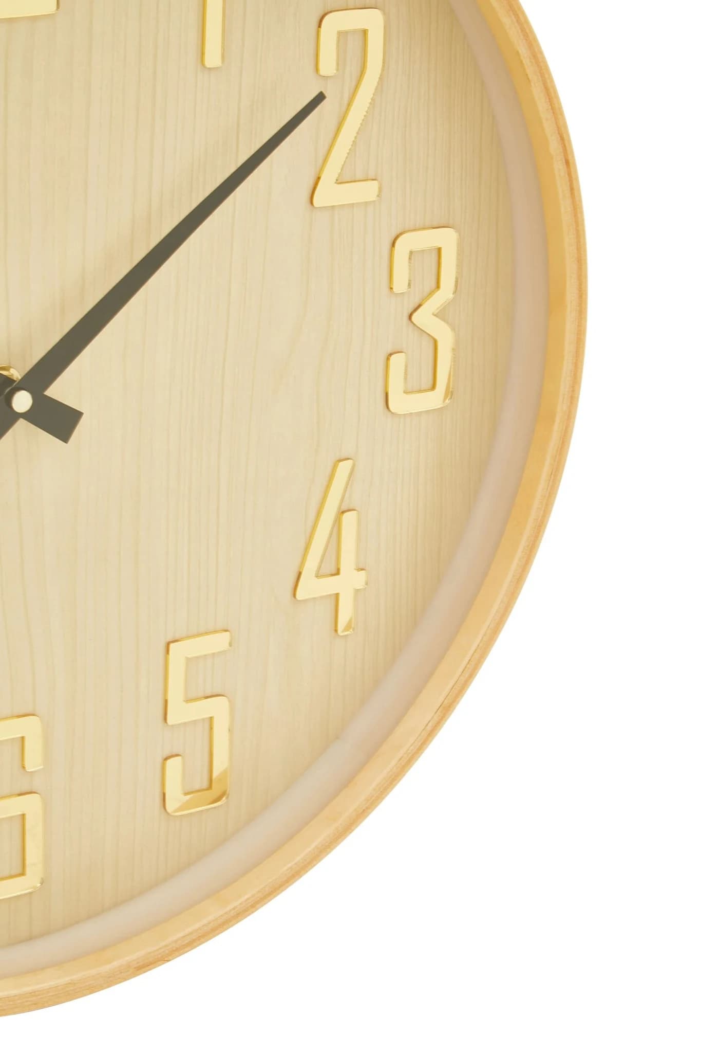 Vitus 40cm Dia Natural Wall Clock - Decorative, photo 8 of 8
