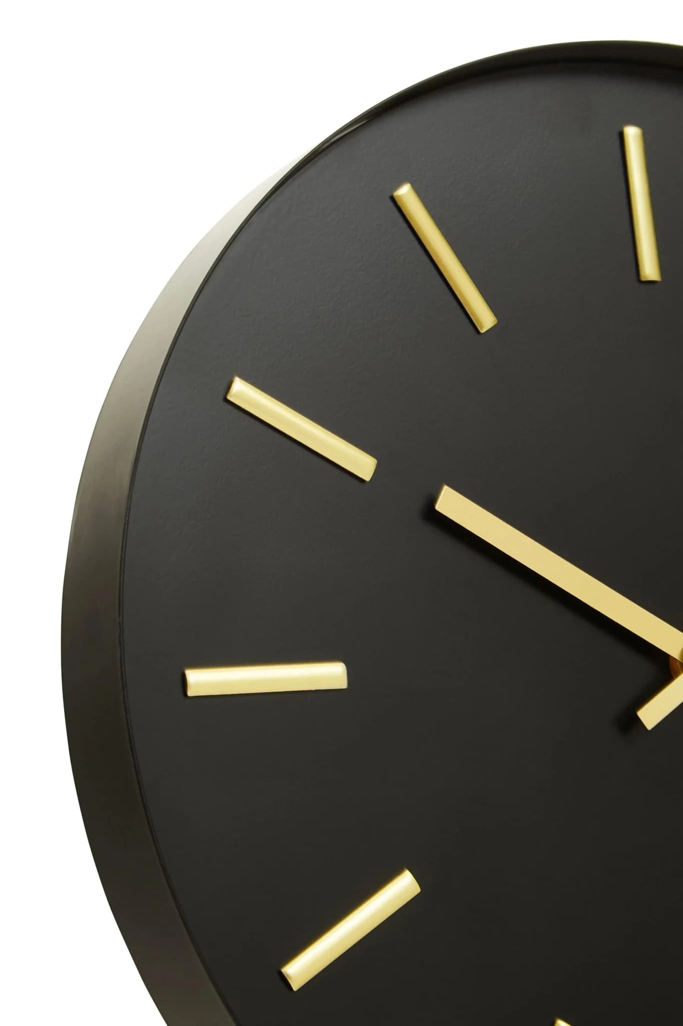 Vitus 30.5cm Dia Black and Gold Wall Clock - Decorative, photo 7 of 7