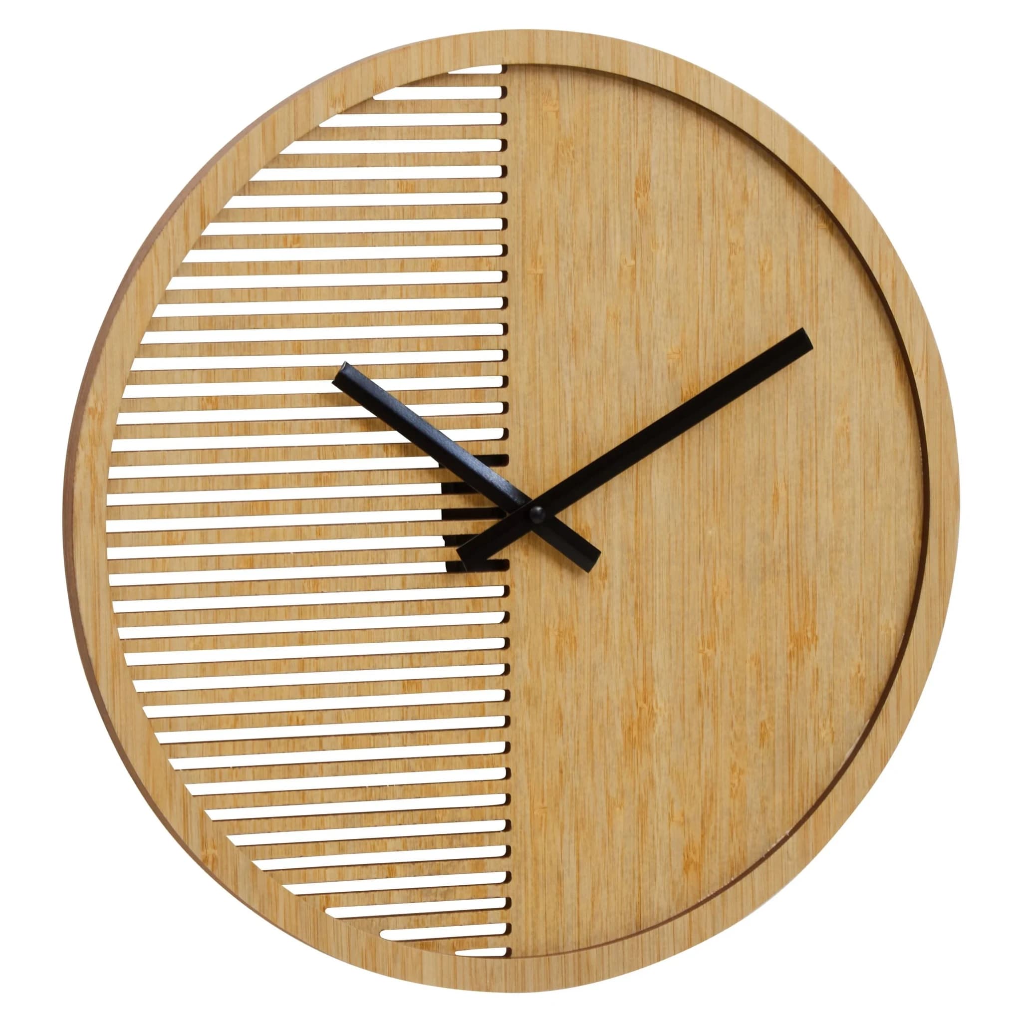 Vitus 40cm Dia Small Wooden Effect Wall Clock - Decorative, photo 6 of 8