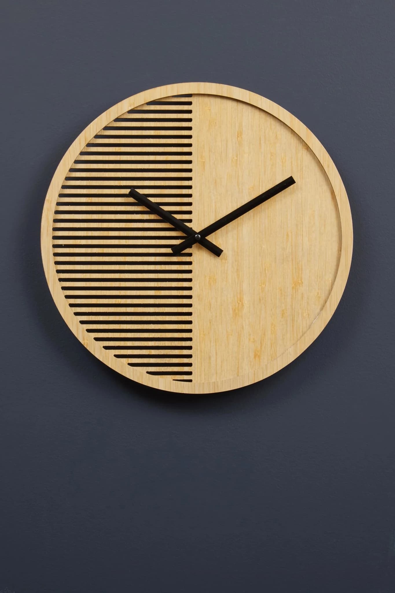 Vitus 40cm Dia Small Wooden Effect Wall Clock - Decorative, photo 5 of 8