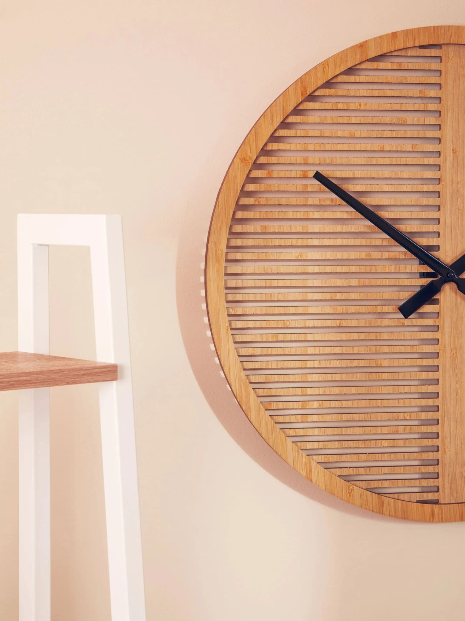 Vitus 60cm Dia Large Wooden Wall Clock - Decorative, photo 2 of 8