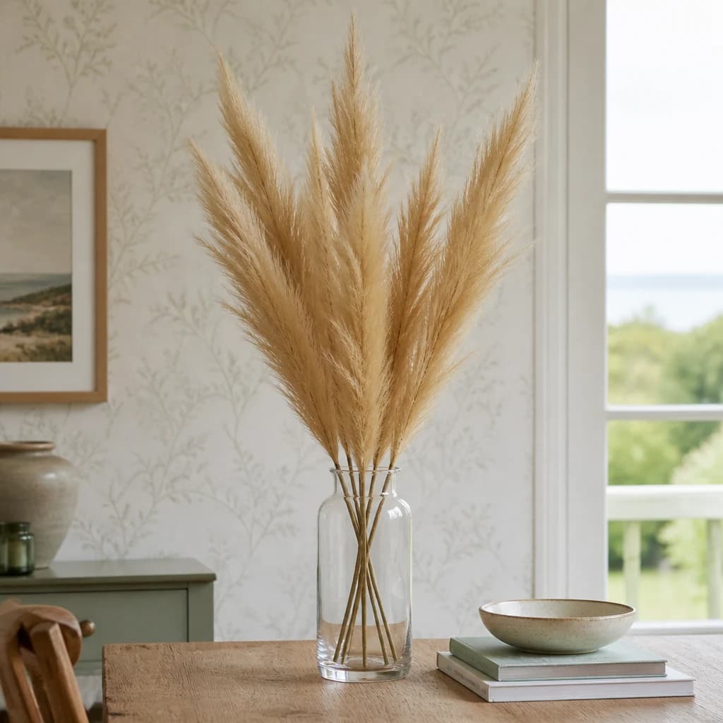 Large Faux Pampas Grass Stem — Pack of 5 - Artificial plants & flowers, photo 1 of 3