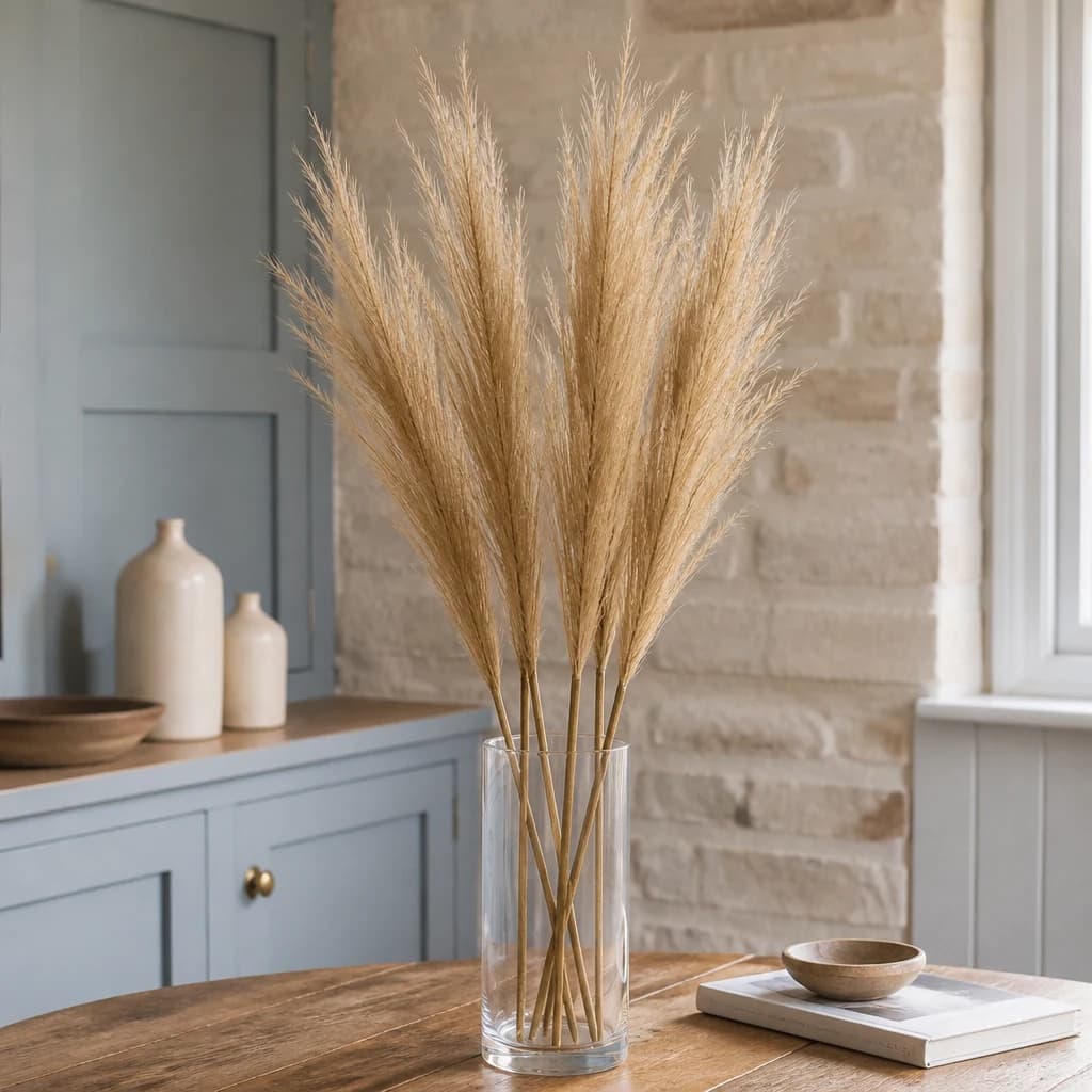 Faux Pampas Grass Stem — Pack of 5 - Artificial plants & flowers, photo 1 of 3