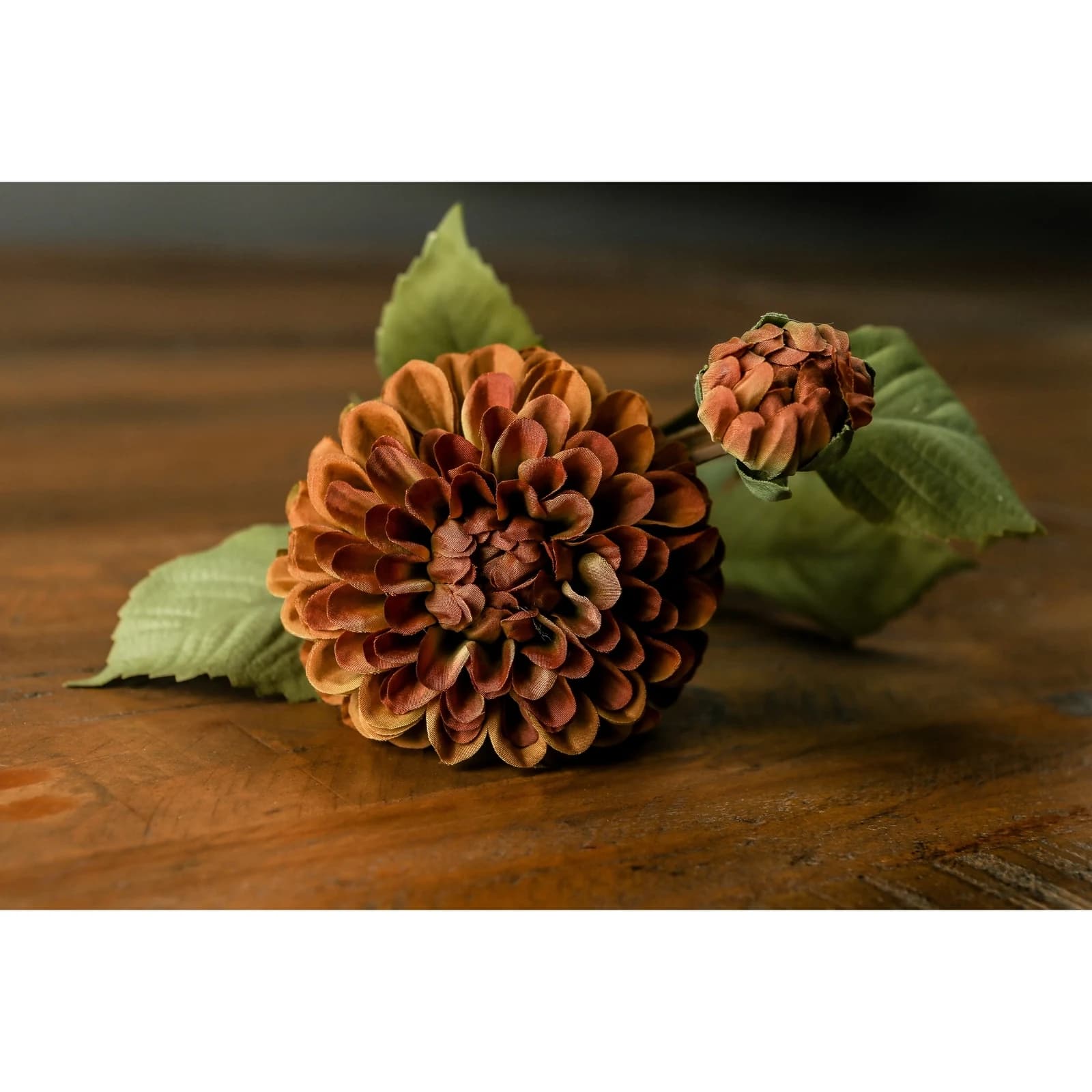 Deep Mustard Dahlia Stem — Pack of 5 - Artificial plants & flowers, photo 4 of 5