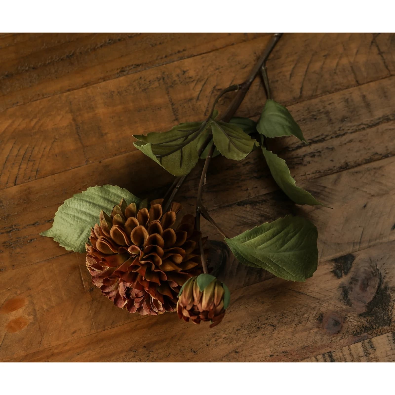 Deep Mustard Dahlia Stem — Pack of 5 - Artificial plants & flowers, photo 5 of 5
