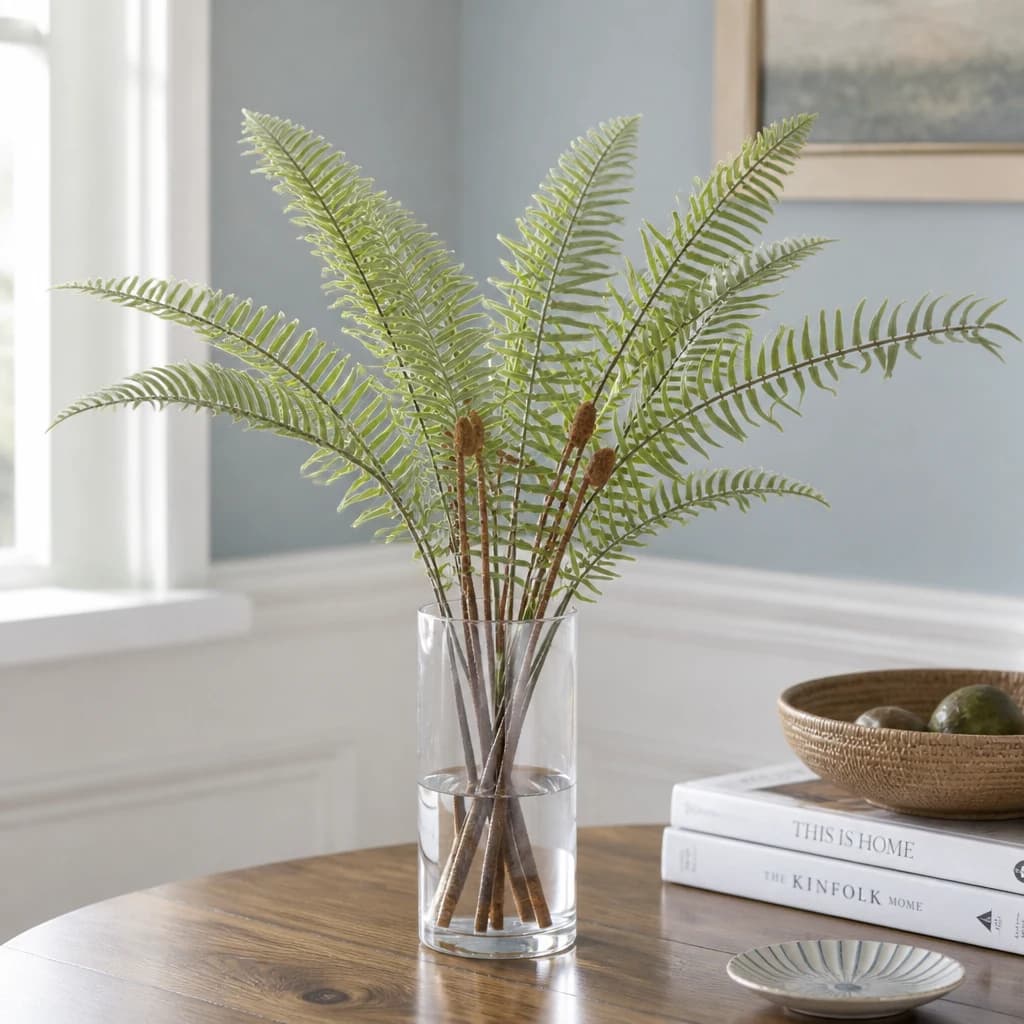 White Potted Boston Fern — Pack of 3