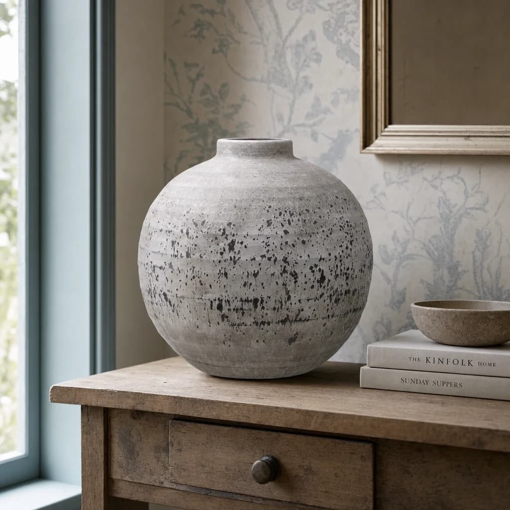 Tiber Large Stone Ceramic Vase - Vases, photo 1 of 6