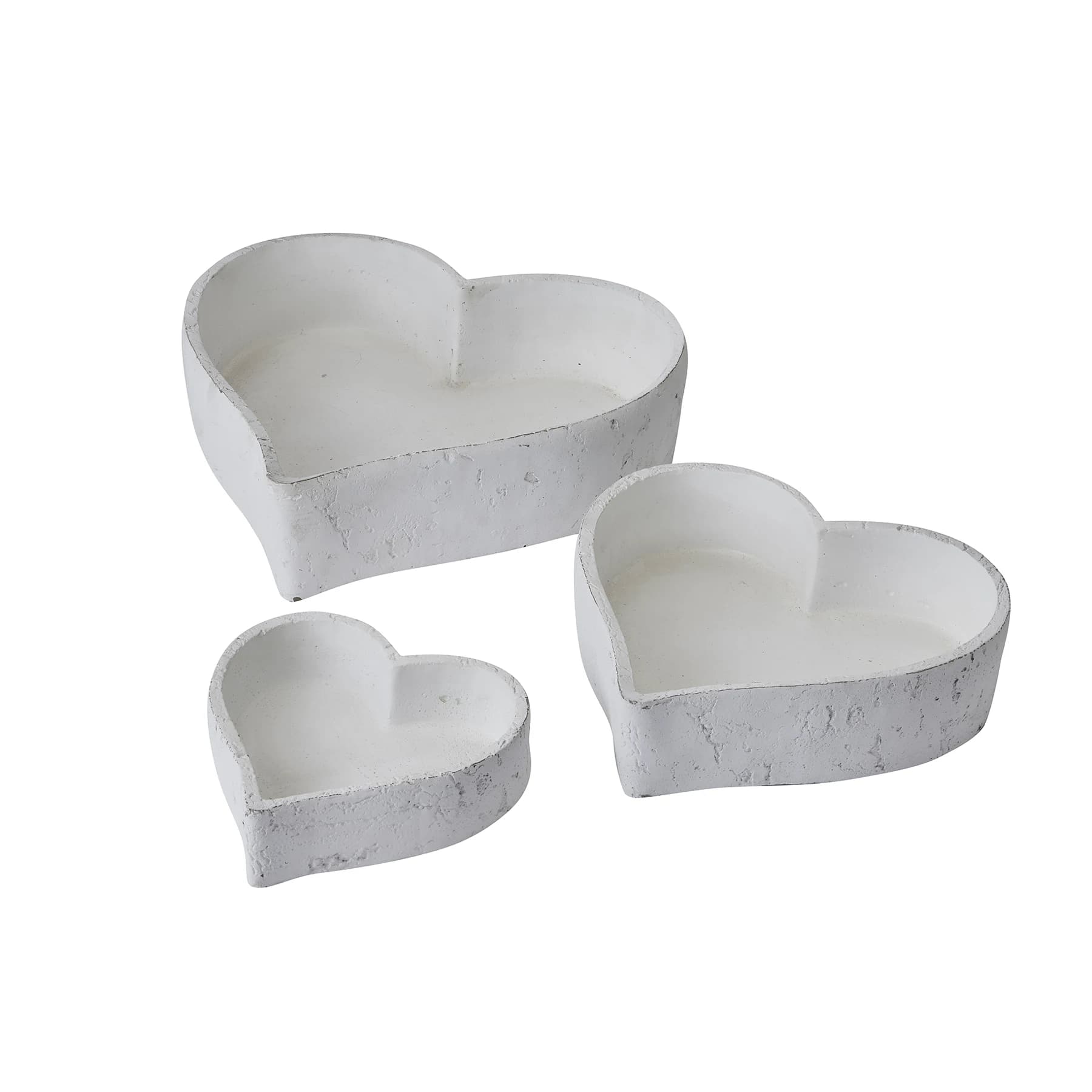 Set Of Three Large Matt White Ceramic Dishes - Vases, photo 2 of 5