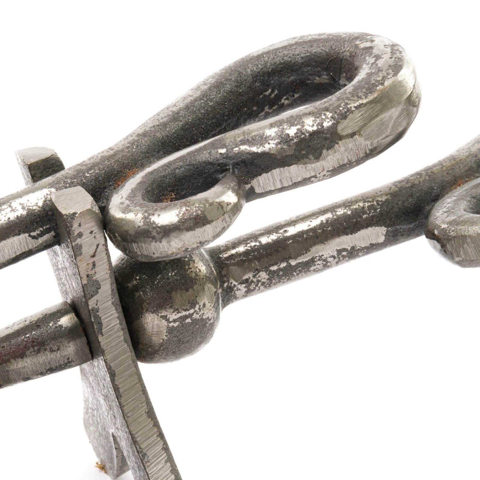Antique Pewter Crook Handled Hearth Tidy - Decorative, photo 3 of 3