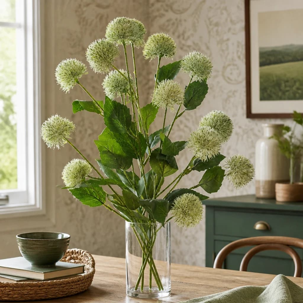 Thistle Globe Stem — Pack of 5 - Artificial plants & flowers, photo 1 of 5