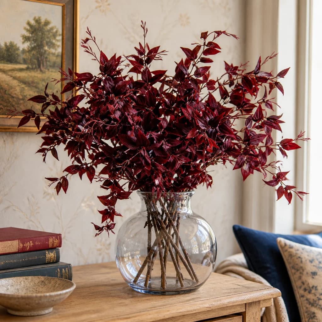 Ornamental Burgundy Leaf — Pack of 5 - Artificial plants & flowers, photo 1 of 5