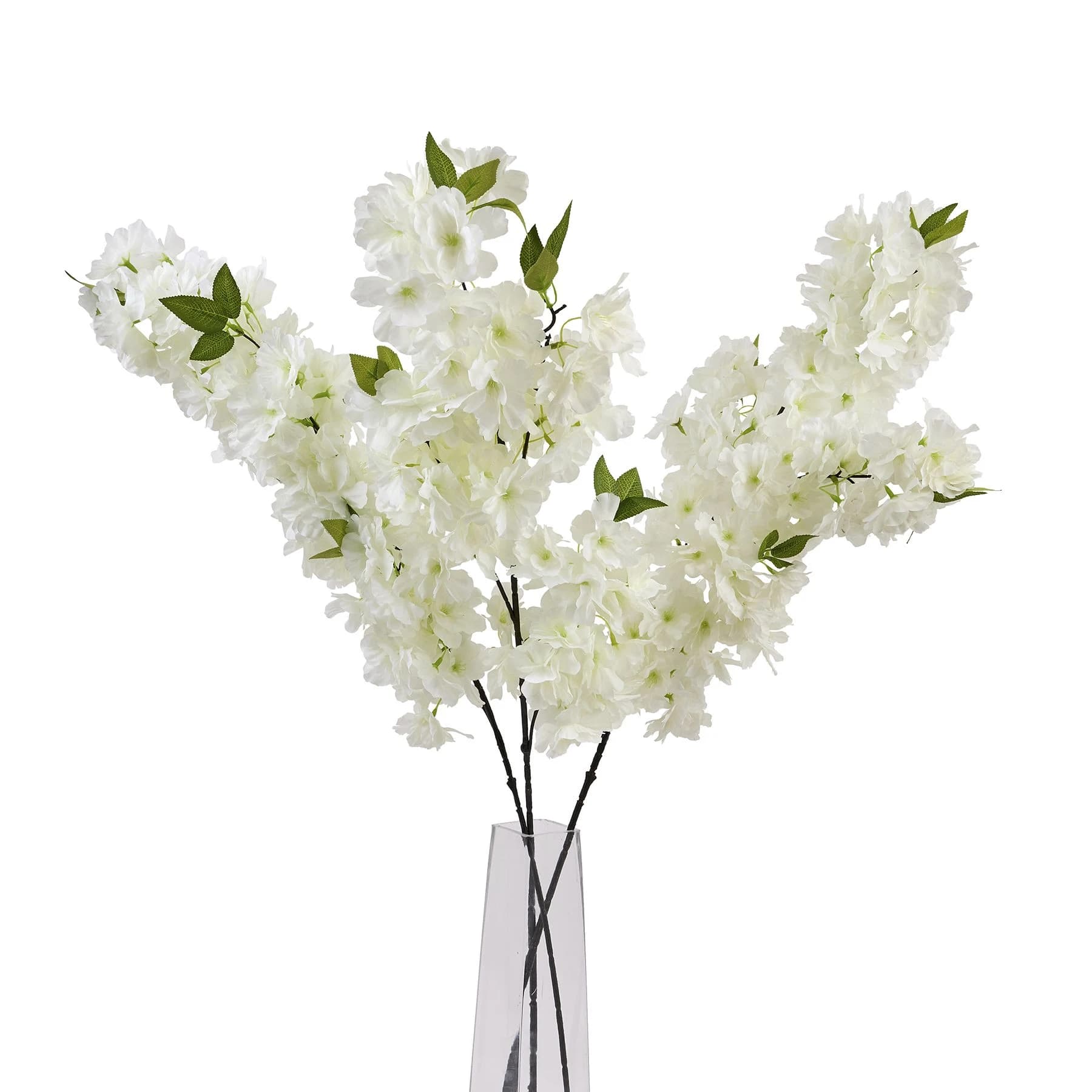 Large White Full Cherry Blossom Stem — Pack of 5 - Artificial plants & flowers, photo 5 of 5