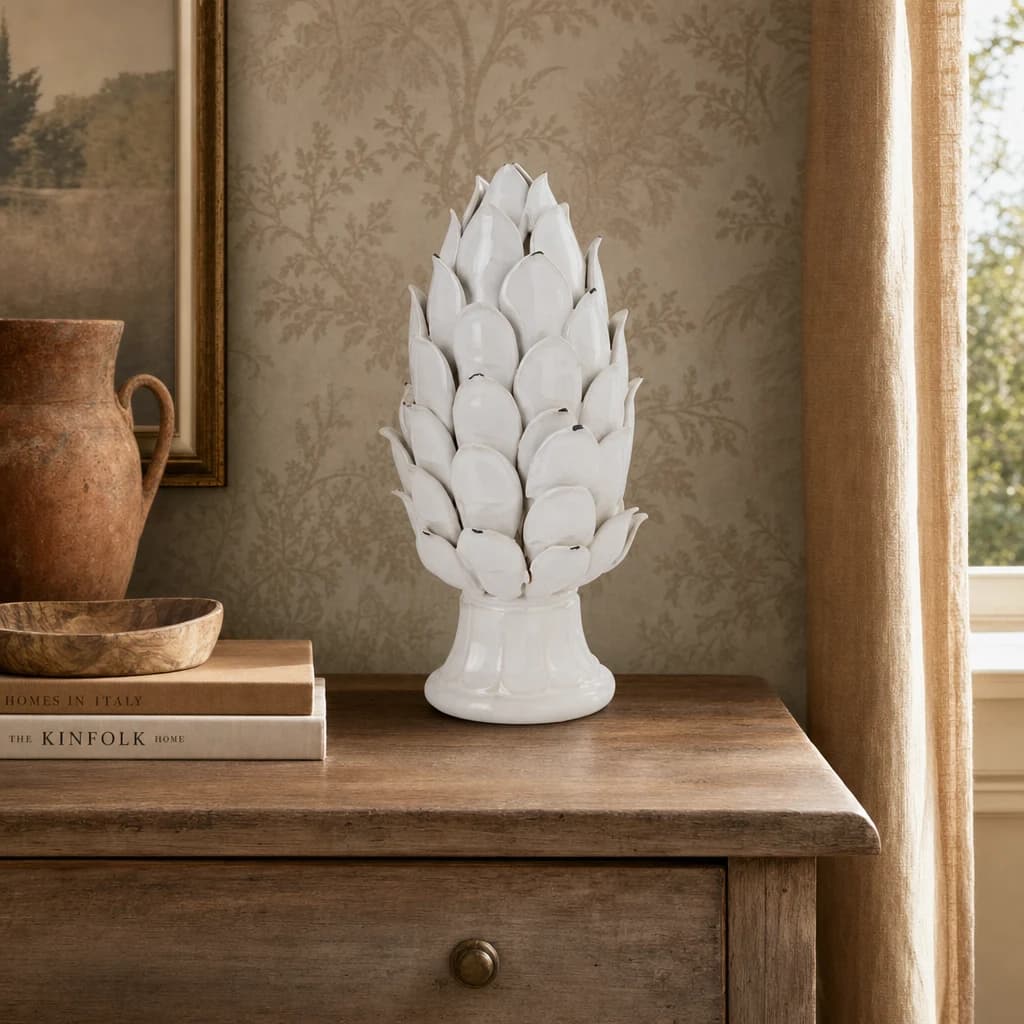 Large Ivory Chianti Artichoke - Vases, photo 1 of 3