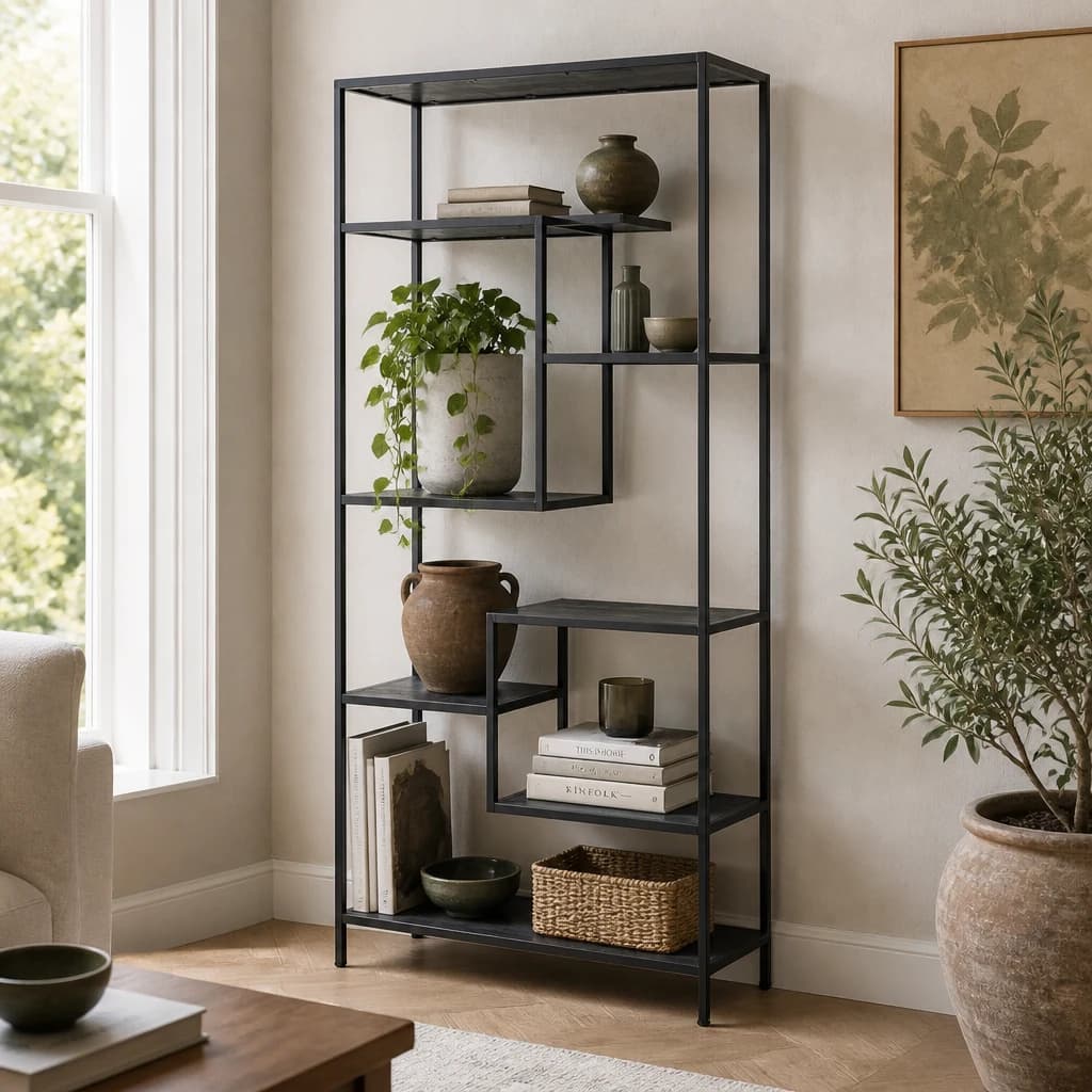 Large Black Multi Shelf Unit - Bookcases & shelving, photo 1 of 5
