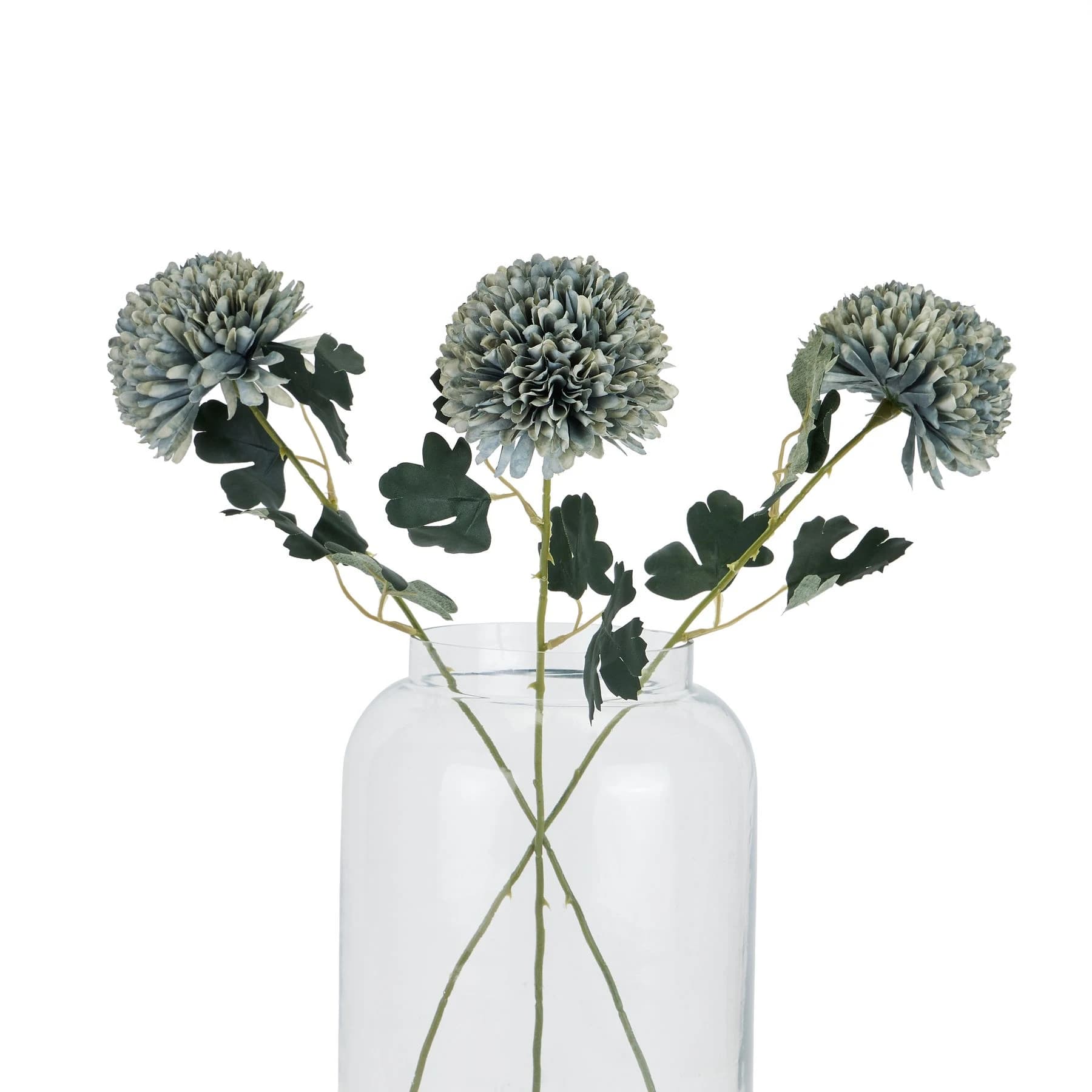 Pale Green Blue Chrysanthemum — Pack of 5 - Artificial plants & flowers, photo 4 of 4