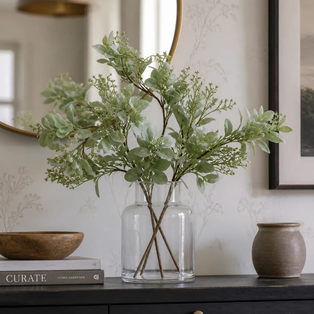Winter Garland With Lambs Ear And Wax Flower — Pack of 3 - Artificial plants & flowers, photo 1 of 5