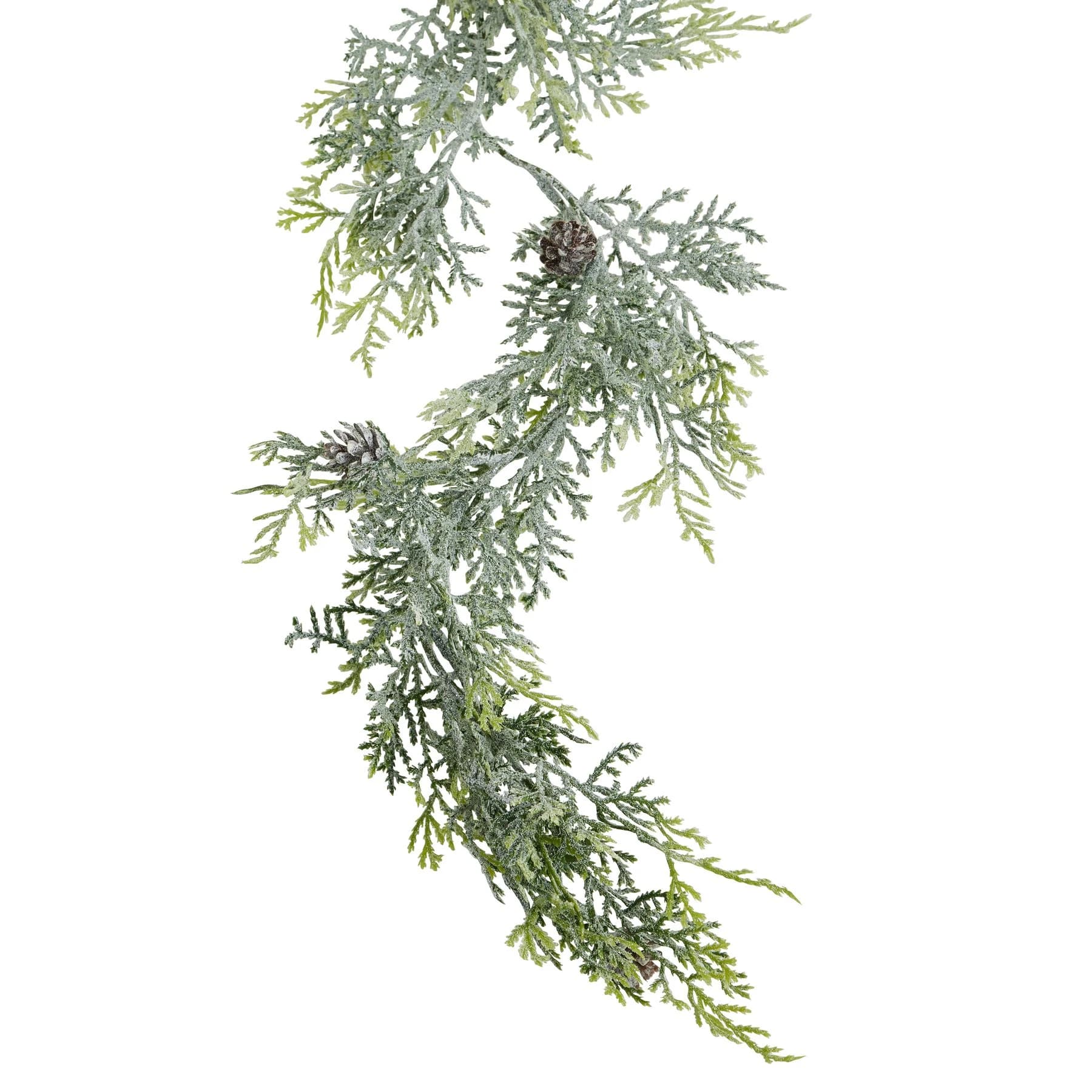 Frosted Pine Garland With Pinecones — Pack of 3 - Artificial plants & flowers, photo 2 of 5